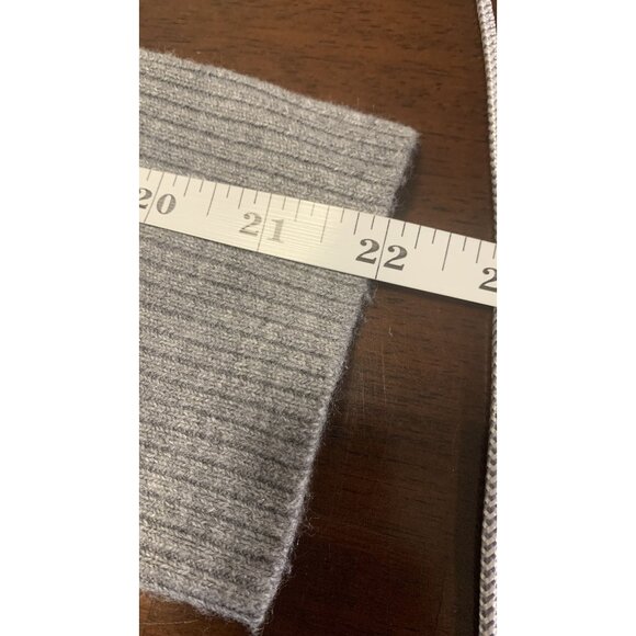 French Connection S Knit Cozy Winter Minimalist Pullover Sweater Oversized Gray - Picture 6 of 7